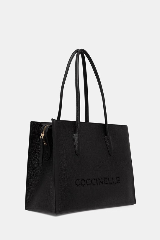 Coccinelle torebka shopper damska skórzana E1.UAK.11.01.01 czarny SS26