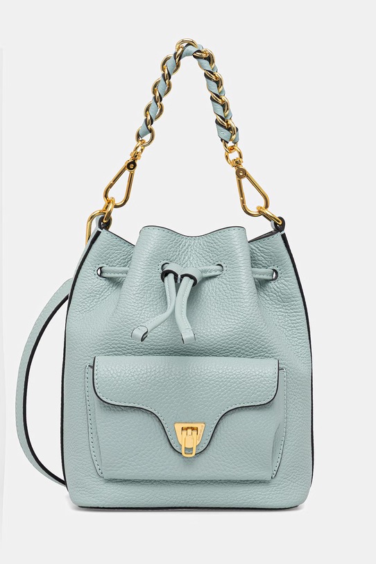 Coccinelle torebka skórzana skóra licowa turkusowy E1.TFK.23.03.01