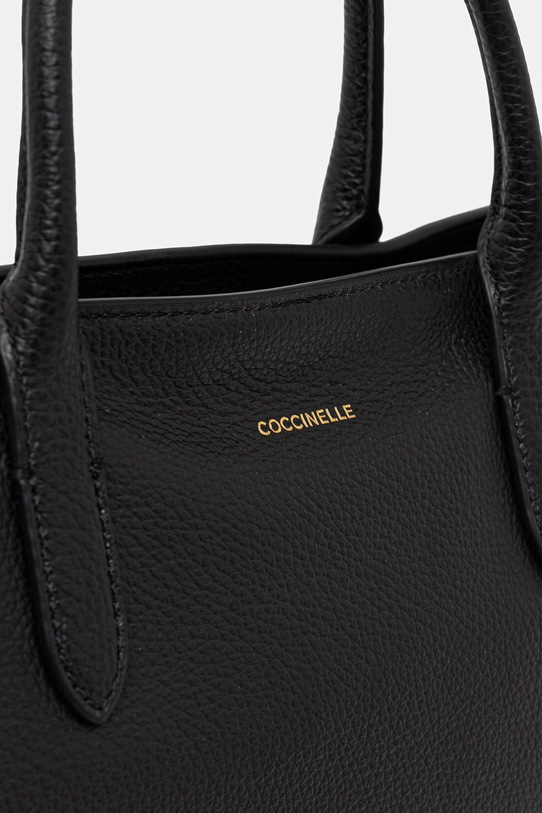 Coccinelle torebka skórzana czarny E1.T95.18.01.01