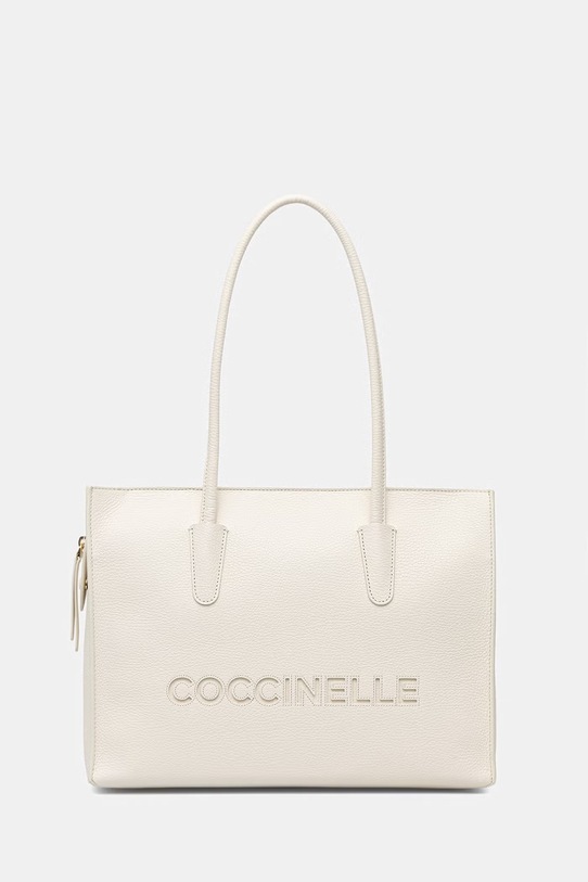 Coccinelle torebka skórzana skóra licowa beżowy E1.UAK.11.02.01