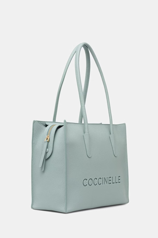 Δερμάτινη τσάντα Coccinelle E1.UAK.11.02.01 τιρκουάζ SS26