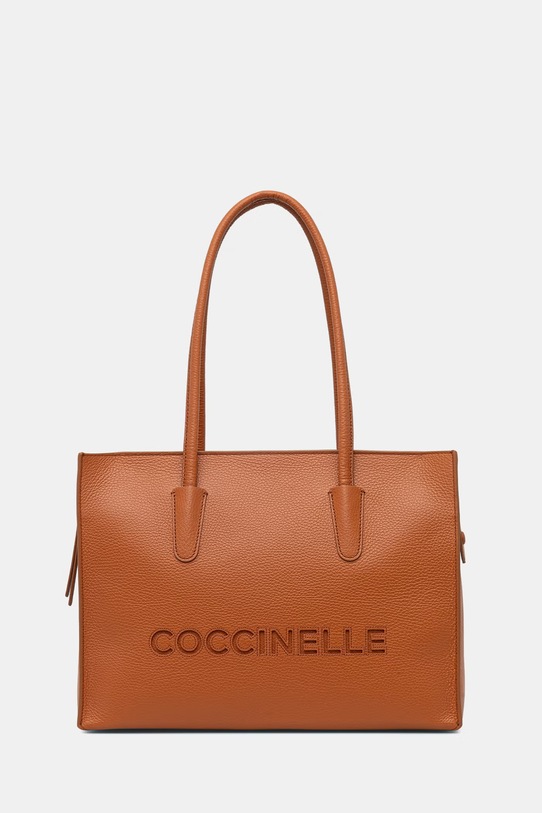 Coccinelle torebka skórzana skóra licowa pomarańczowy E1.UAK.11.02.01