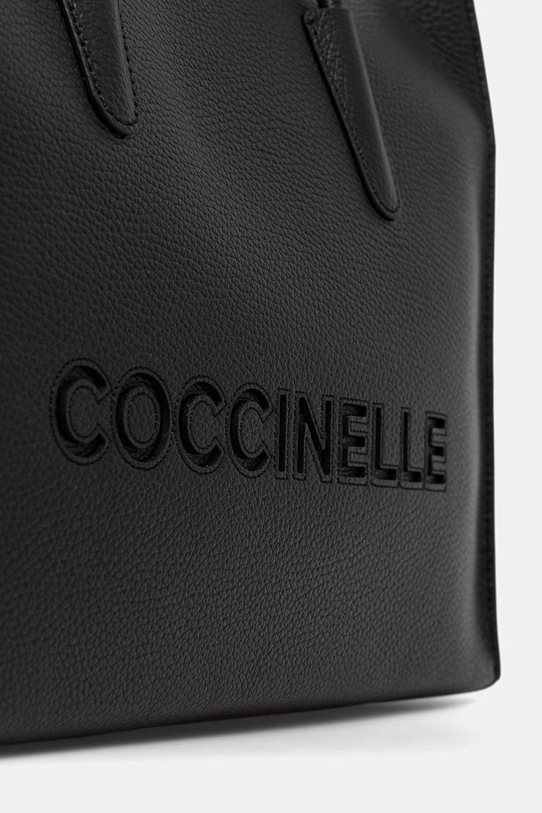 Coccinelle torebka skórzana czarny E1.UAK.11.02.01