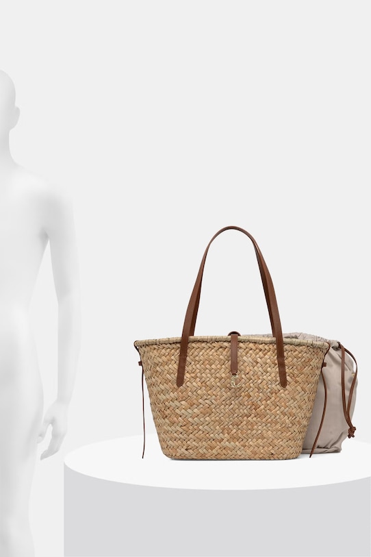 Coccinelle torba plażowa damska E1.UV0.11.01.01 beżowy