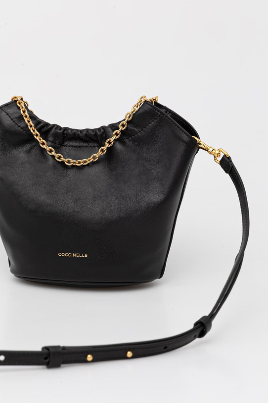 Akcesoria Coccinelle torebka crossbody damska skórzana E5.U5F.58.01.01 czarny