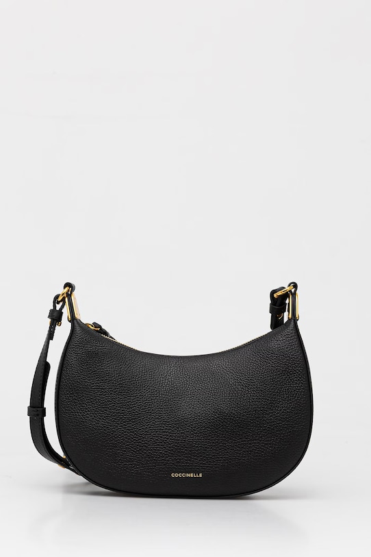 Coccinelle Torebka crossbody damska skórzana czarny E5.U8K.53.01.01