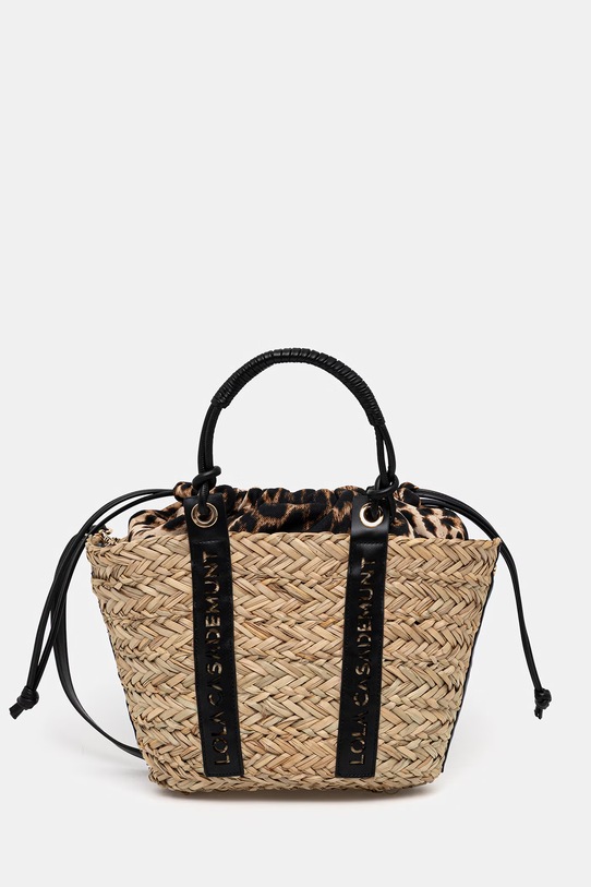 Lola Casademunt torba plażowa nie mieści A4 beżowy LS2604092