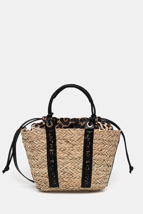 Lola Casademunt torba plażowa nie mieści A4 beżowy LS2604092