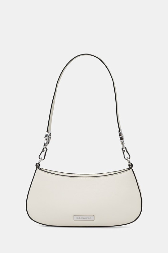 Karl Lagerfeld torebka bagietka damska z imitacji skóry IKON beżowy B2W30180