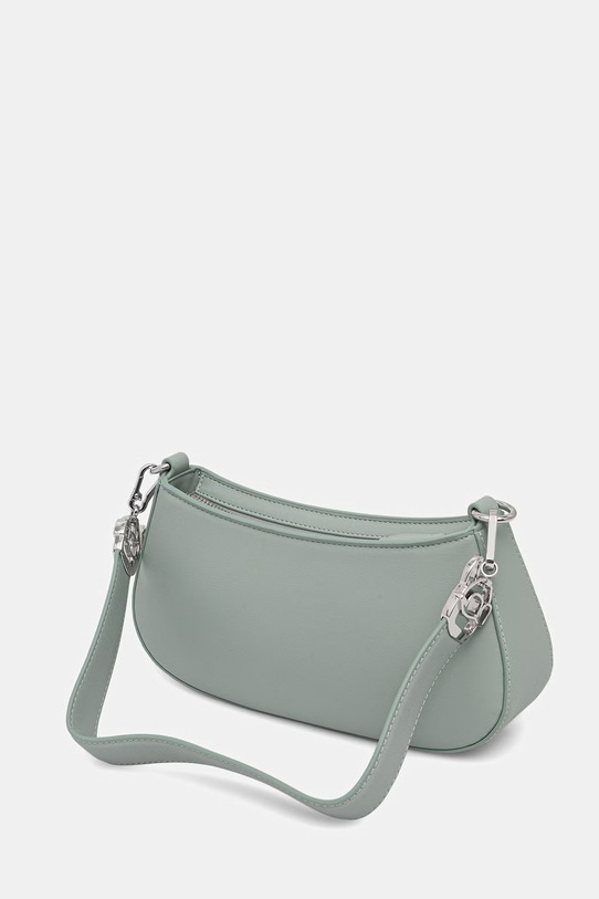 Akcesoria Karl Lagerfeld torebka bagietka damska z imitacji skóry IKON B2W30180 turkusowy