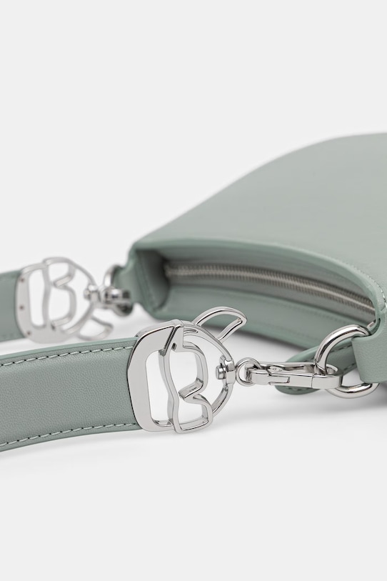 Karl Lagerfeld torebka bagietka damska z imitacji skóry IKON turkusowy B2W30180