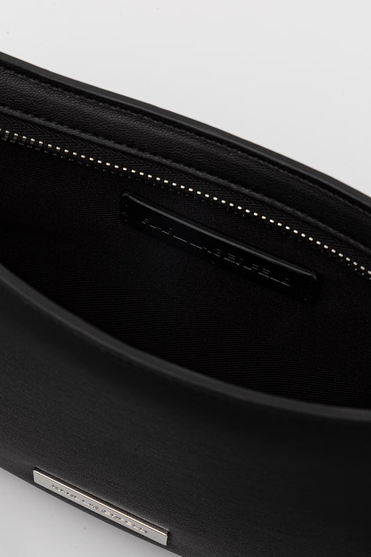 Karl Lagerfeld torebka bagietka damska z imitacji skóry IKON B2W30180 czarny