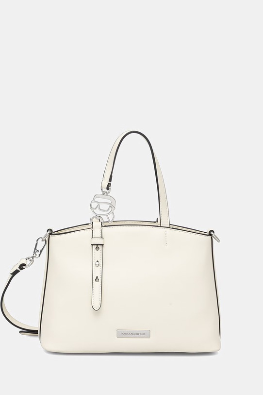 Karl Lagerfeld torebka tote damska z imitacji skóry IKON beżowy B2W30058