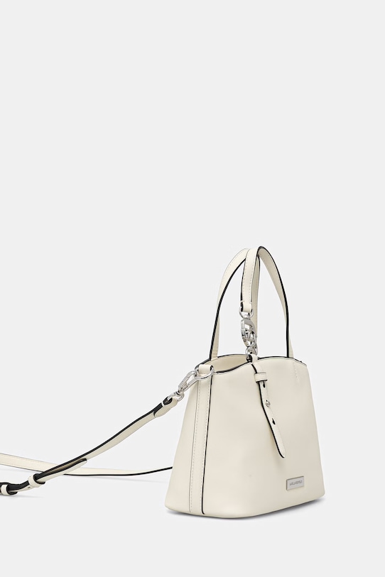 Karl Lagerfeld torebka tote damska z imitacji skóry IKON B2W30058 beżowy SS26