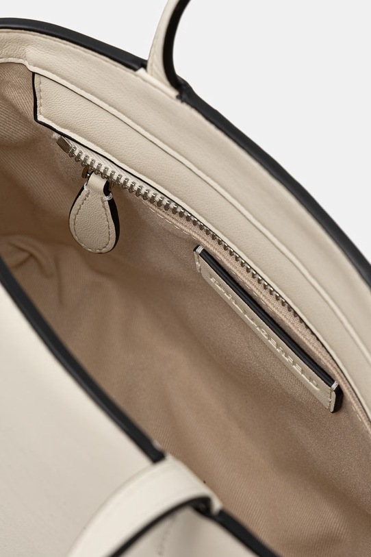 Karl Lagerfeld torebka tote damska z imitacji skóry IKON beżowy B2W30058