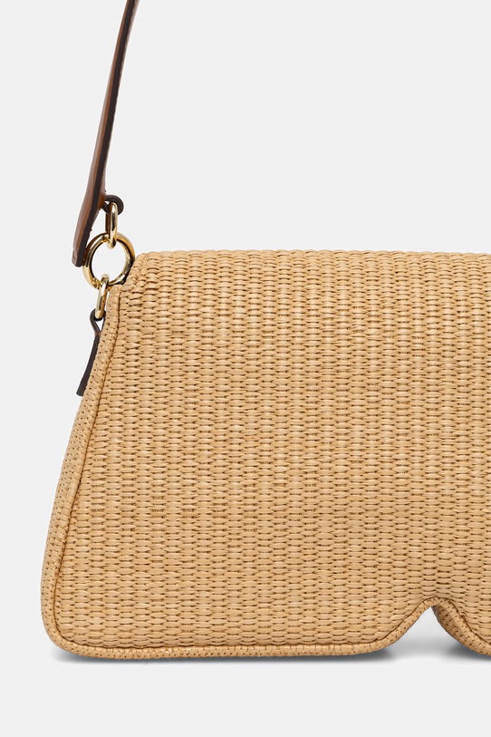 Akcesoria Karl Lagerfeld torebka bagietka damska skórzana IKON/K B2W30023 beżowy