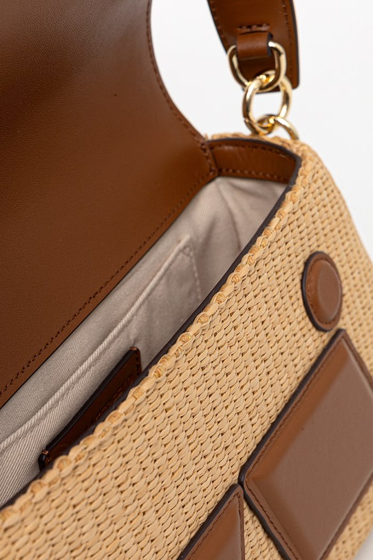 Karl Lagerfeld torebka bagietka damska skórzana IKON/K B2W30023 beżowy