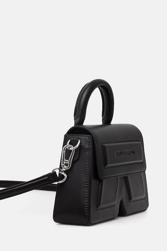 Karl Lagerfeld torebka damska skórzana IKON/K B2W30261 czarny SS26