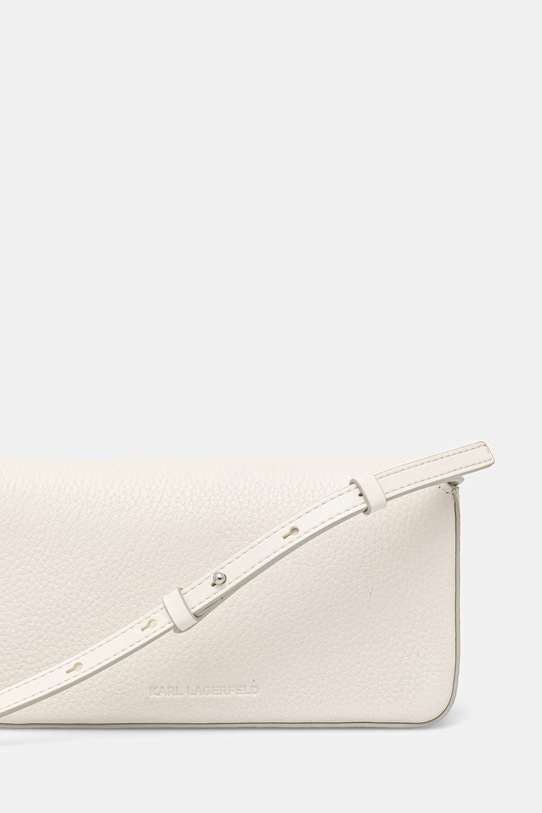 Akcesoria Karl Lagerfeld torebka damska skórzana K/AUTOGRAPH B2W30272 beżowy