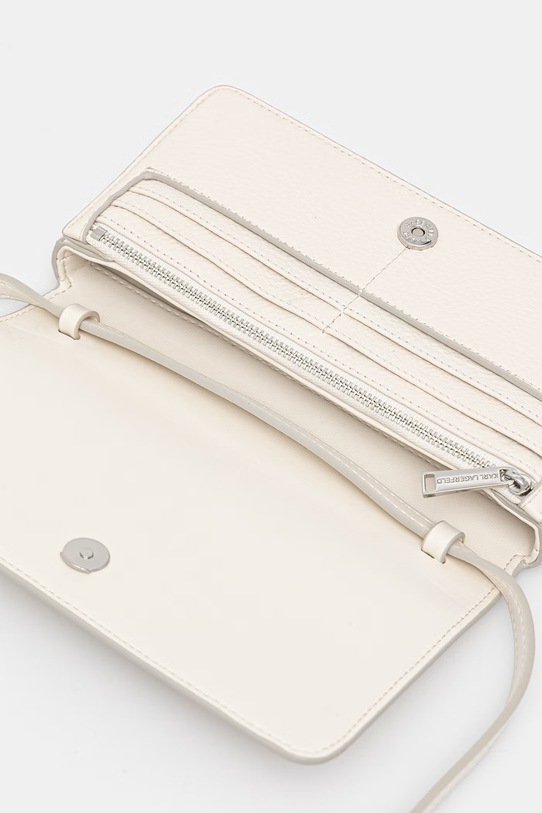 Karl Lagerfeld torebka damska skórzana K/AUTOGRAPH B2W30272 beżowy