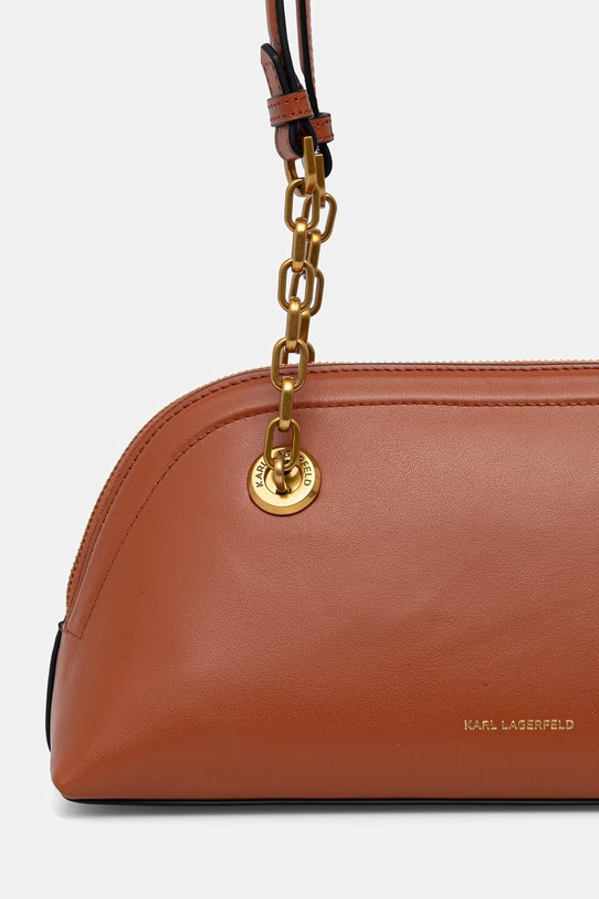 Αξεσουάρ Karl Lagerfeld τσάντα baguette γυναικεία K/AUTOGRAPH B2W30039 καφέ