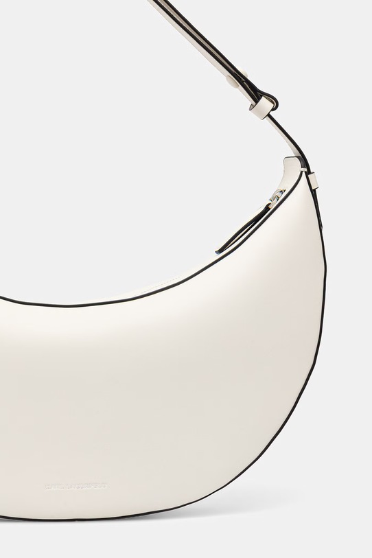 Akcesoria Karl Lagerfeld torebka rogal damska skórzana K/AUTOGRAPH B2W30236 beżowy