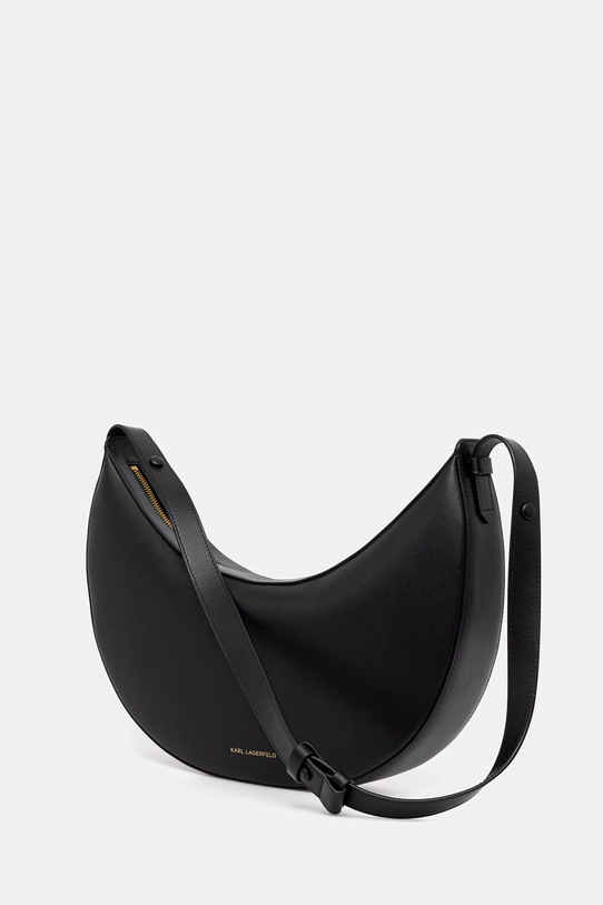 Akcesoria Karl Lagerfeld torebka rogal damska skórzana K/AUTOGRAPH B2W30236 czarny