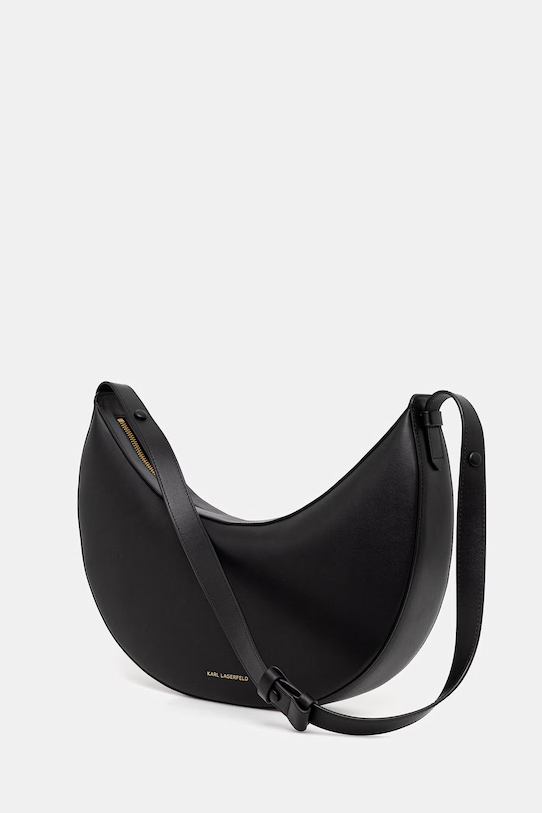 Akcesoria Karl Lagerfeld torebka rogal damska skórzana K/AUTOGRAPH B2W30236 czarny