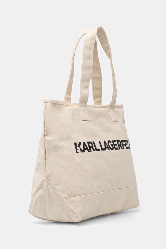 Karl Lagerfeld torebka tote damska bawełniana K/ESSENTIAL B2W50099 beżowy SS26