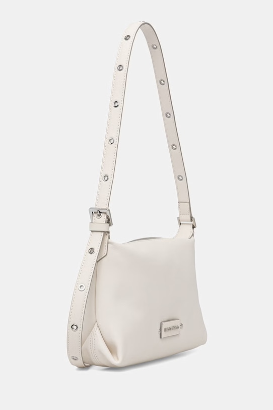 Karl Lagerfeld torebka bagietka damska skórzana K/EYELETS B2W30087 beżowy SS26