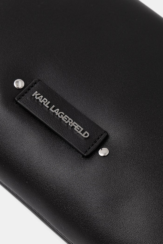 Karl Lagerfeld torebka bagietka damska skórzana K/EYELETS czarny B2W30087