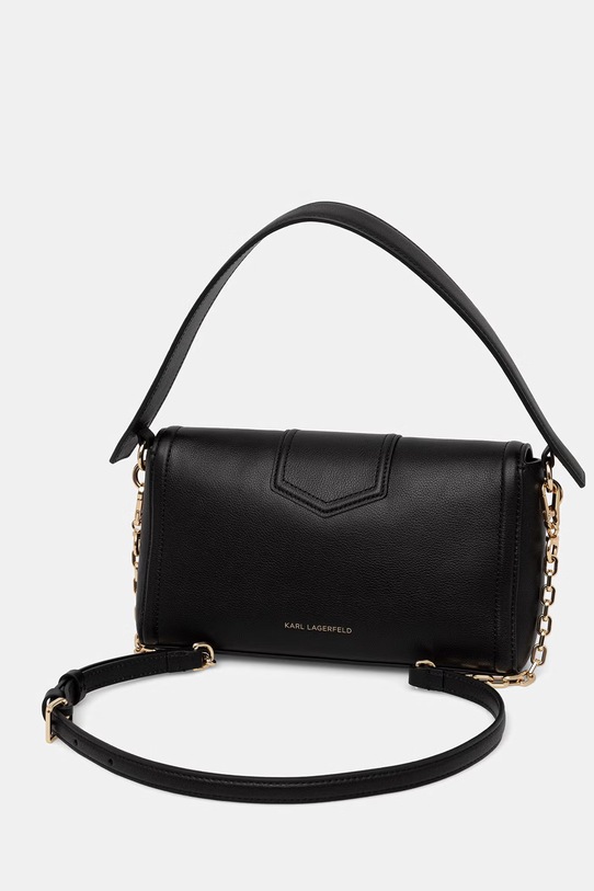 Doplňky Karl Lagerfeld crossbody kabelka dámská kožená K/NOVA B2W30098 černá