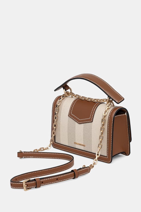 Doplňky Karl Lagerfeld crossbody kabelka dámská kožená K/NOVA B2W30232 béžová