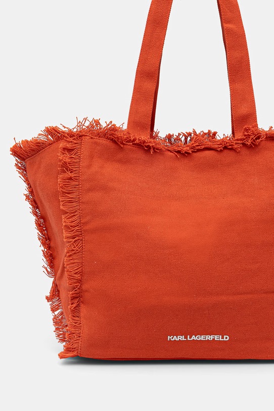 Akcesoria Karl Lagerfeld torebka tote damska bawełniana K/RSG B2W50021 pomarańczowy