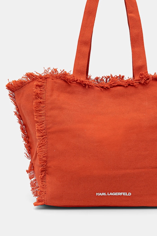 Akcesoria Karl Lagerfeld torebka tote damska bawełniana K/RSG B2W50021 pomarańczowy