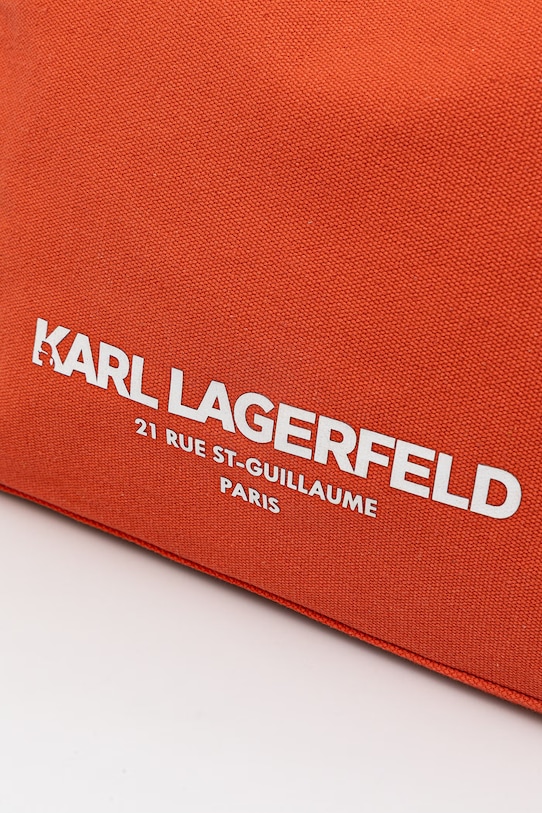 Karl Lagerfeld torebka tote damska bawełniana K/RSG pomarańczowy B2W50021