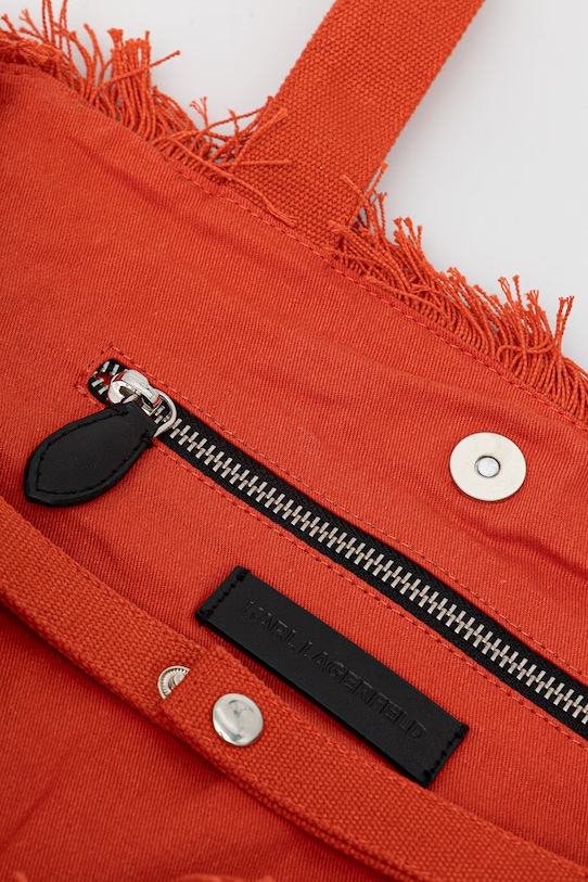 Karl Lagerfeld torebka tote damska bawełniana K/RSG B2W50021 pomarańczowy