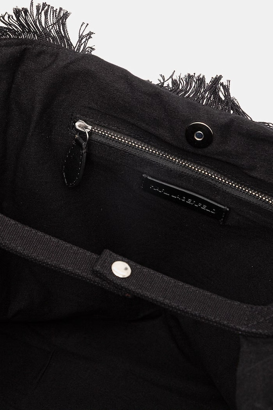 Karl Lagerfeld torebka tote damska bawełniana K/RSG B2W50021 czarny