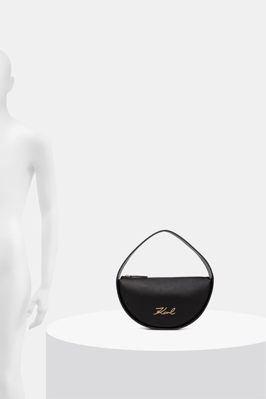 Karl Lagerfeld torebka rogal damska skórzana K/SIGNATURE B2W30004