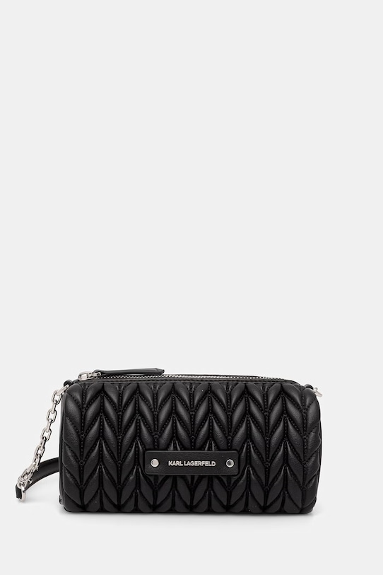 Karl Lagerfeld torebka damska z imitacji skóry K/WEAVE czarny B2W30279