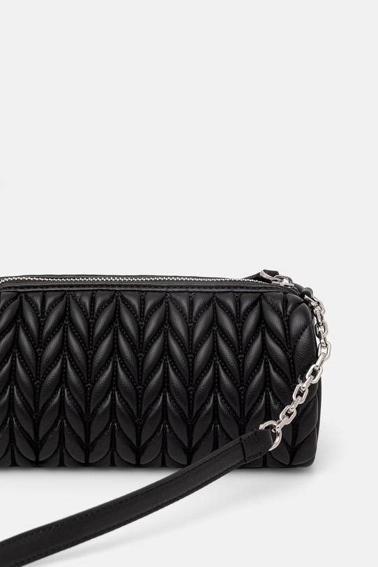 Akcesoria Karl Lagerfeld torebka damska z imitacji skóry K/WEAVE B2W30279 czarny