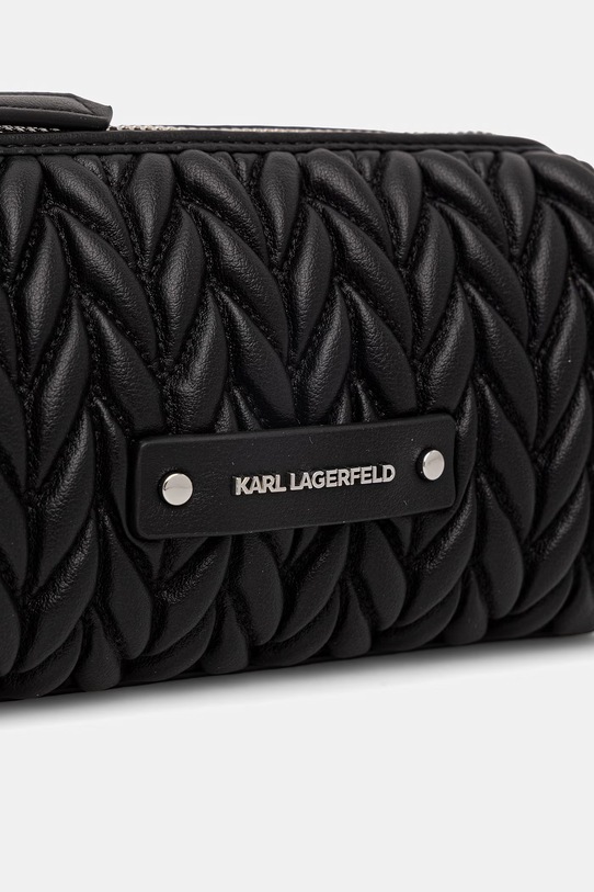 Karl Lagerfeld torebka damska z imitacji skóry K/WEAVE czarny B2W30279