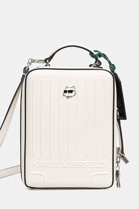 Karl Lagerfeld torebka damska z imitacji skóry IKON beżowy B2W30267