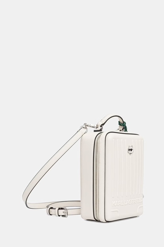 Karl Lagerfeld torebka damska z imitacji skóry IKON B2W30267 beżowy SS26