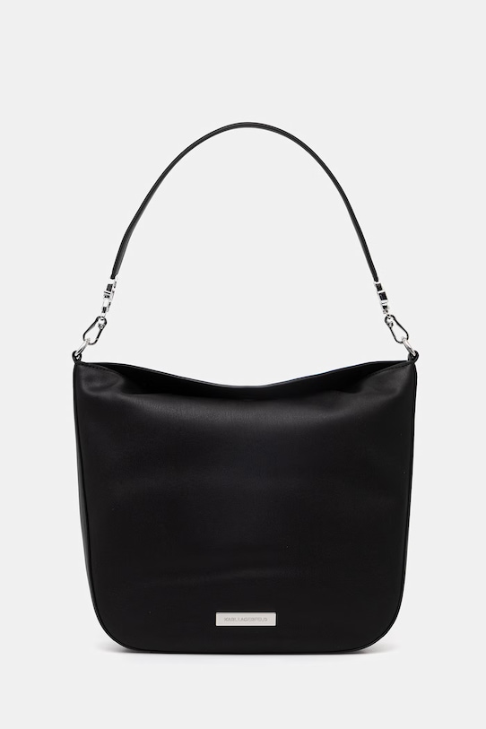 Karl Lagerfeld Torebka damska z imitacji skóry IKON czarny B2W30179