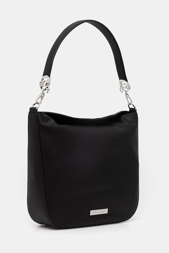 Karl Lagerfeld Torebka damska z imitacji skóry IKON B2W30179 czarny SS26