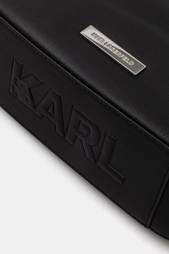 Karl Lagerfeld Torebka damska z imitacji skóry IKON czarny B2W30179