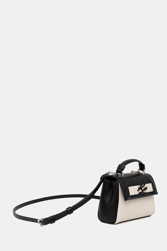 Karl Lagerfeld torebka crossbody damska skórzana K/AUTOGRAPH B2W30271 beżowy SS26