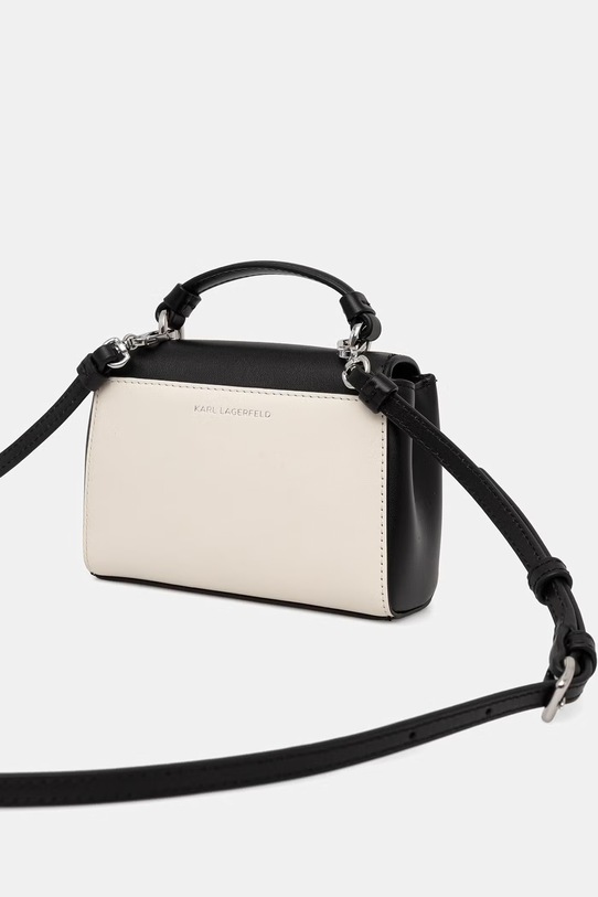 Akcesoria Karl Lagerfeld torebka crossbody damska skórzana K/AUTOGRAPH B2W30271 beżowy