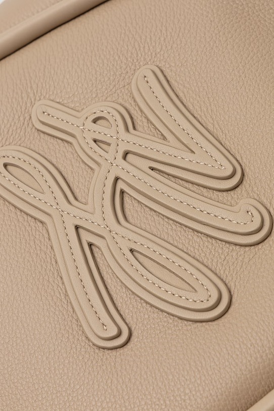 Karl Lagerfeld torebka shopper damska skórzana K/AUTOGRAPH beżowy B2W30051